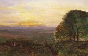 Sunset from Chilworth Common Atkinson Grimshaw